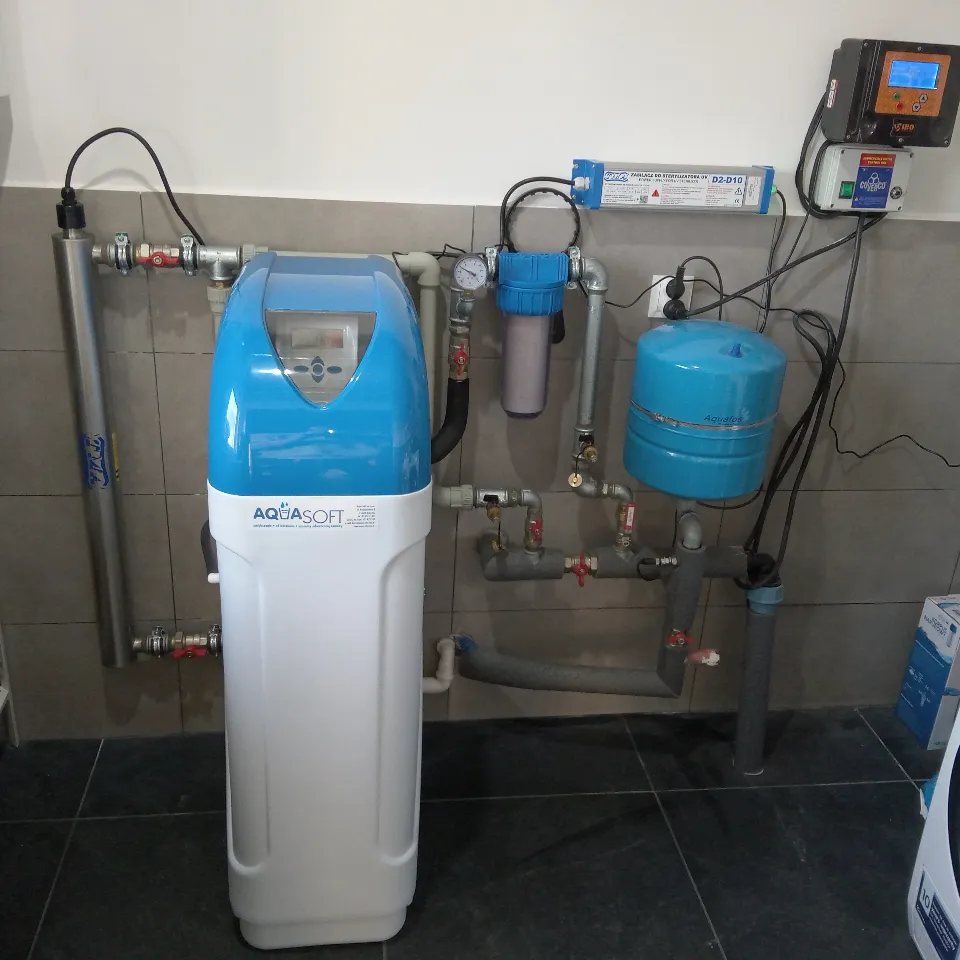 Montaż zmiękczacza wody Aqua-Soft oraz lampy UV TMA D8 w miejscowości Bystrzyca gmina Wólka koło Lublina